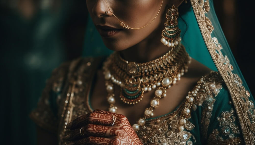 young-woman-exudes-elegance-traditional-sari-generated-by-ai-1